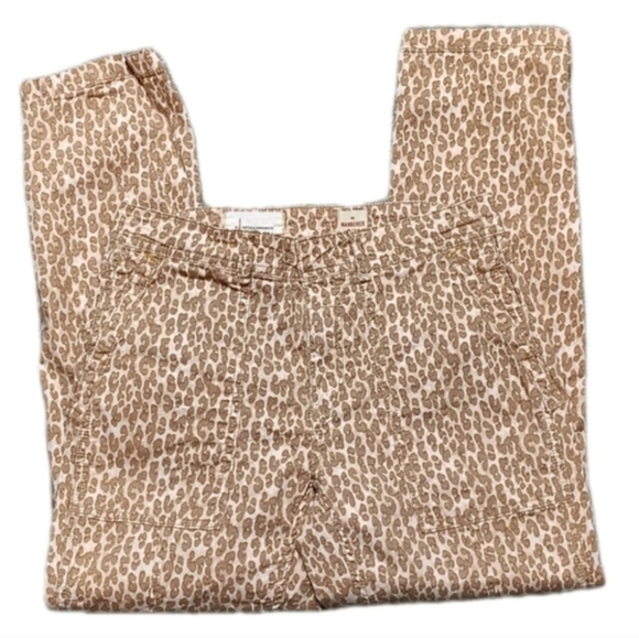 Anthropologie The Wanderer Leopard Print Utility Pants Women's 28" Beige Cotton - Picture 4 of 9